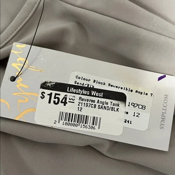 Sympli Color Block Reversible Angle Tank - Picture 11 of 12